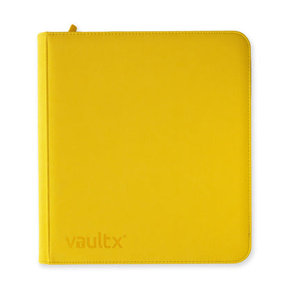 Vaultx 12-Pocket Exo-Tec Zip Binder - Sunrise Yellow