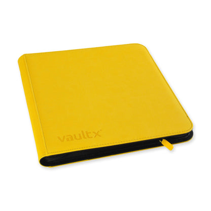 Vaultx 12-Pocket Exo-Tec XL Zip Binder - Sunrise Yellow