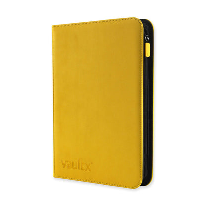 Vaultx 9-Pocket Exo-Tec Zip Binder - Sunrise Yellow