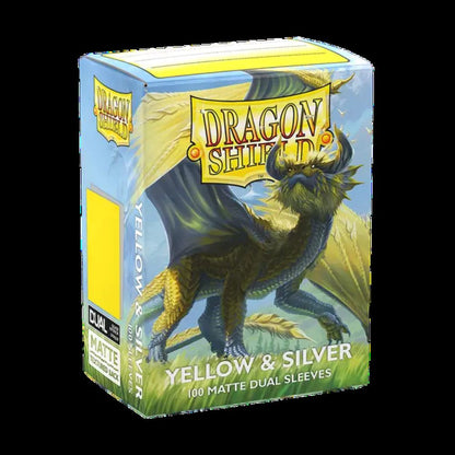 Dragon Shield 100ct Dual Matte Sleeves - Yellow & Silver