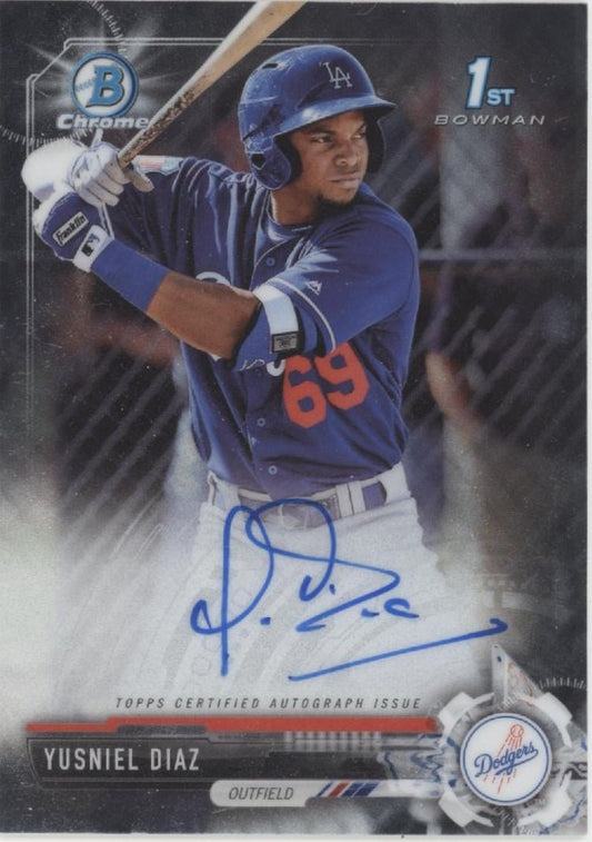Yusniel Diaz 2017 Bowman Chrome Auto CPA - YD - Collector Store LLC