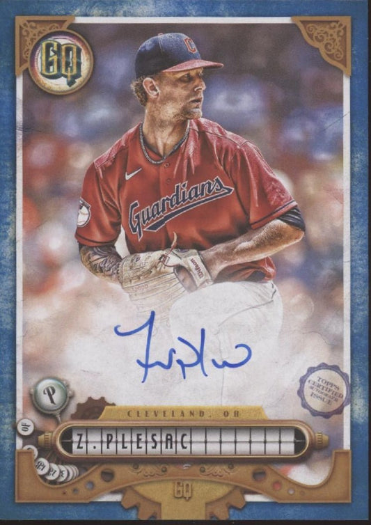 Zach Plesac 2022 Topps Gypsy Queen Blue Auto 022/150 #GQA - ZP - Collector Store LLC