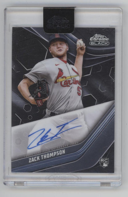 Zack Thompson 2023 Topps Chrome Black RC Auto #CBA - ZT - Collector Store LLC