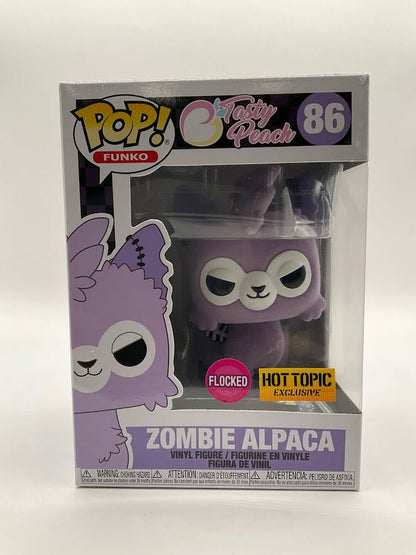 Zombie Alpaca (Purple) Funko Pop! Tasty Peach #86 Flocked Hot Topic Exclusive - Collector Store LLC